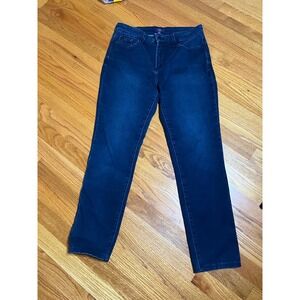 NYDJ Lift & Tuck Dark Wash Straight Leggings Jeans Women's Size 10